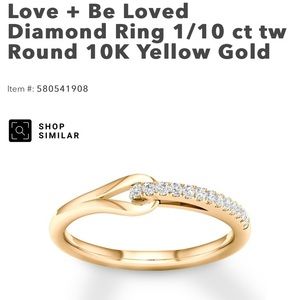 To Love + Be Loved Ring size 7.5 + KAY JEWELER BOX